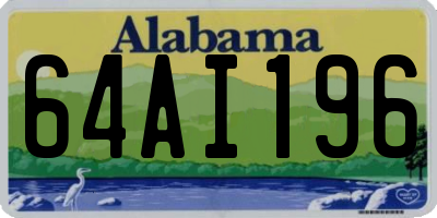 AL license plate 64AI196