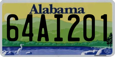 AL license plate 64AI201