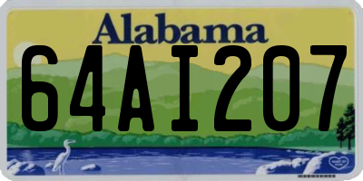 AL license plate 64AI207