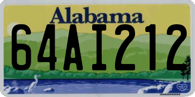 AL license plate 64AI212