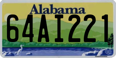 AL license plate 64AI221