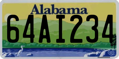 AL license plate 64AI234