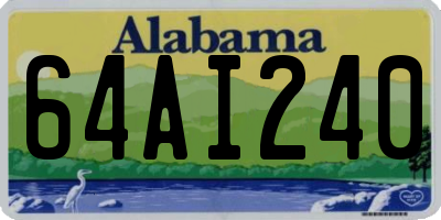 AL license plate 64AI240