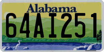 AL license plate 64AI251