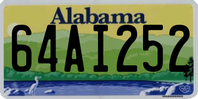 AL license plate 64AI252