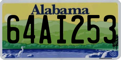 AL license plate 64AI253