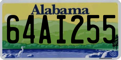 AL license plate 64AI255
