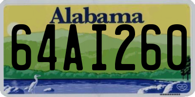 AL license plate 64AI260