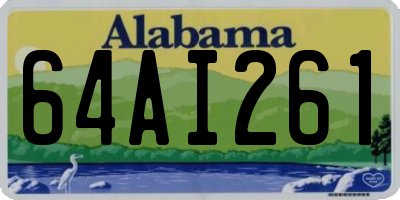 AL license plate 64AI261