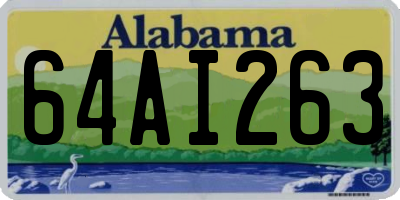 AL license plate 64AI263