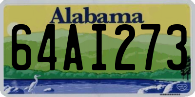 AL license plate 64AI273