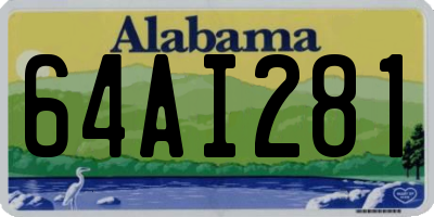 AL license plate 64AI281