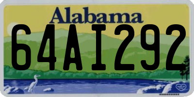 AL license plate 64AI292