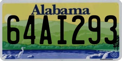 AL license plate 64AI293