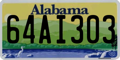 AL license plate 64AI303