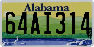 AL license plate 64AI314