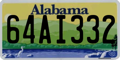 AL license plate 64AI332