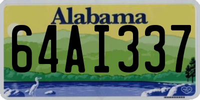 AL license plate 64AI337