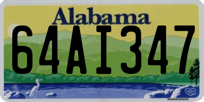 AL license plate 64AI347