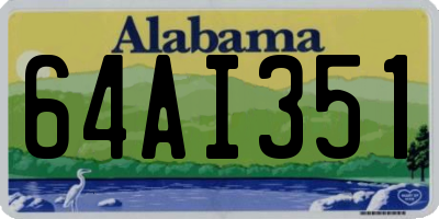 AL license plate 64AI351