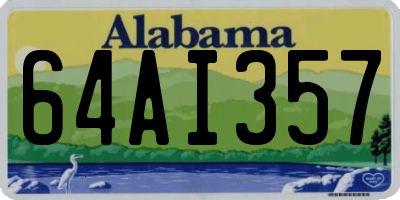 AL license plate 64AI357