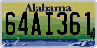 AL license plate 64AI361