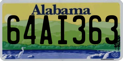 AL license plate 64AI363