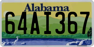 AL license plate 64AI367