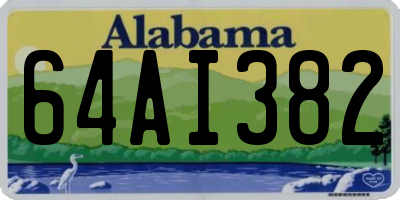 AL license plate 64AI382