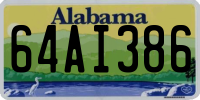 AL license plate 64AI386