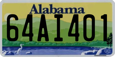 AL license plate 64AI401
