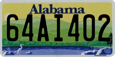 AL license plate 64AI402