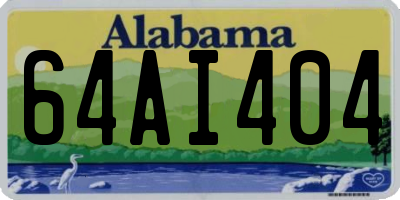 AL license plate 64AI404