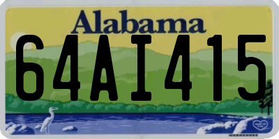 AL license plate 64AI415