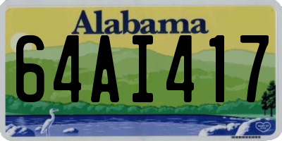 AL license plate 64AI417