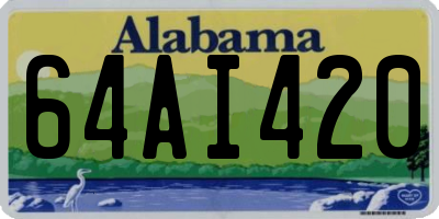 AL license plate 64AI420