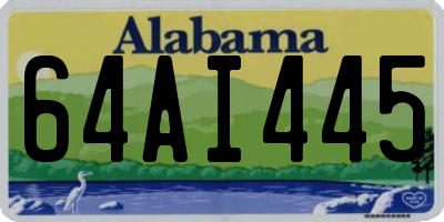 AL license plate 64AI445