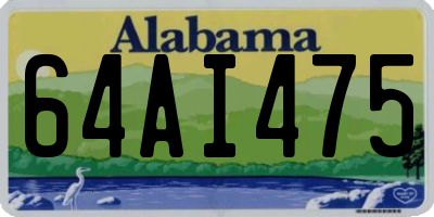 AL license plate 64AI475