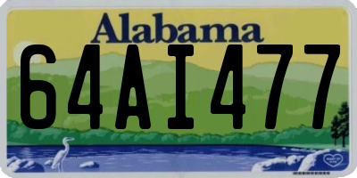AL license plate 64AI477