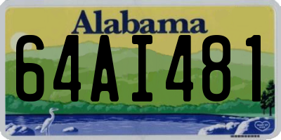 AL license plate 64AI481