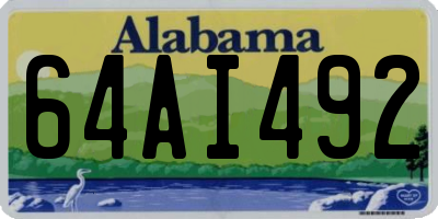 AL license plate 64AI492