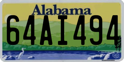 AL license plate 64AI494