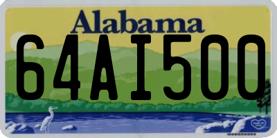 AL license plate 64AI500