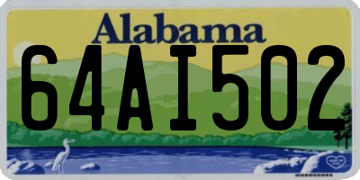 AL license plate 64AI502
