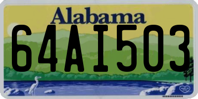 AL license plate 64AI503