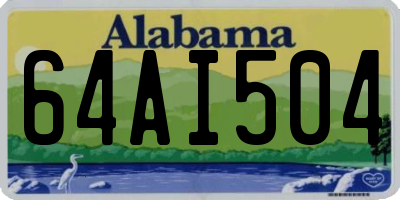 AL license plate 64AI504