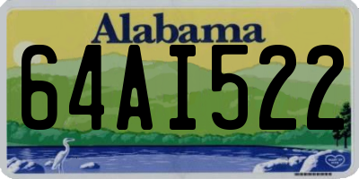 AL license plate 64AI522