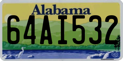 AL license plate 64AI532