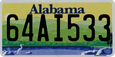 AL license plate 64AI533