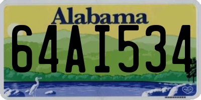 AL license plate 64AI534